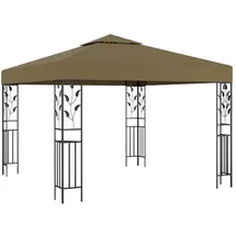 vidaXL Pavillon 3 x 3 m taupe