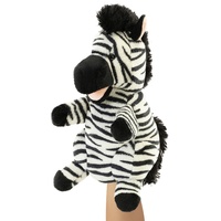 Trudi Handpuppe Zebra, schwarz und weiß, S