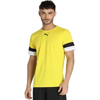 Puma mens T-Shirt, Cyber Yellow-PumaBlack-White, L