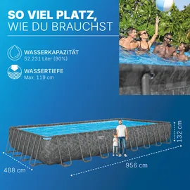 BESTWAY APX365TM Frame-Pool 956 x 488 x 132 cm winterfest
