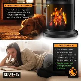Brandson Heizlüfter 1800 W Schwarz