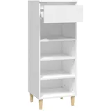 vidaXL Schuhschrank 40 x 105 x 36 cm weiß / weiß