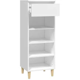 vidaXL Schuhschrank 40 x 105 x 36 cm weiß / weiß