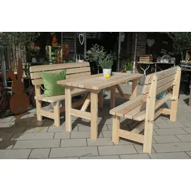 iWerk Massivholzgarnitur 3-tlg. Beige