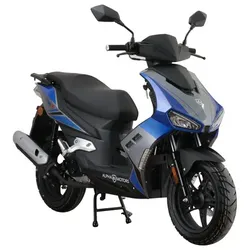 ALPHA MOTORS Motorroller »Mustang FI«, 50 cm3, Verbrauch: ca. 2,4 l/100 km - blau | grau