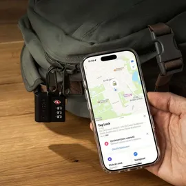 FIXED FIXTAG-LC-BK - Smart Tag Lock mit Find My, und TSA-Unterstützung schwarz