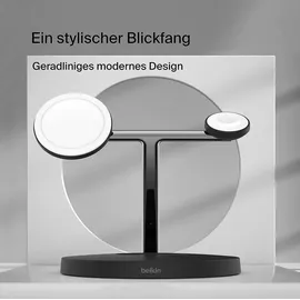 Belkin BoostCharge Pro Drahtloses 3-in-1-Ladegerät mit MagSafe 15W schwarz