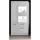 furn.design Vitrine 100 x 198 x 35 cm Weiß
