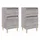 vidaXL Nachtschrank 2 Stk. 40 x 35 x 70 cm Grau