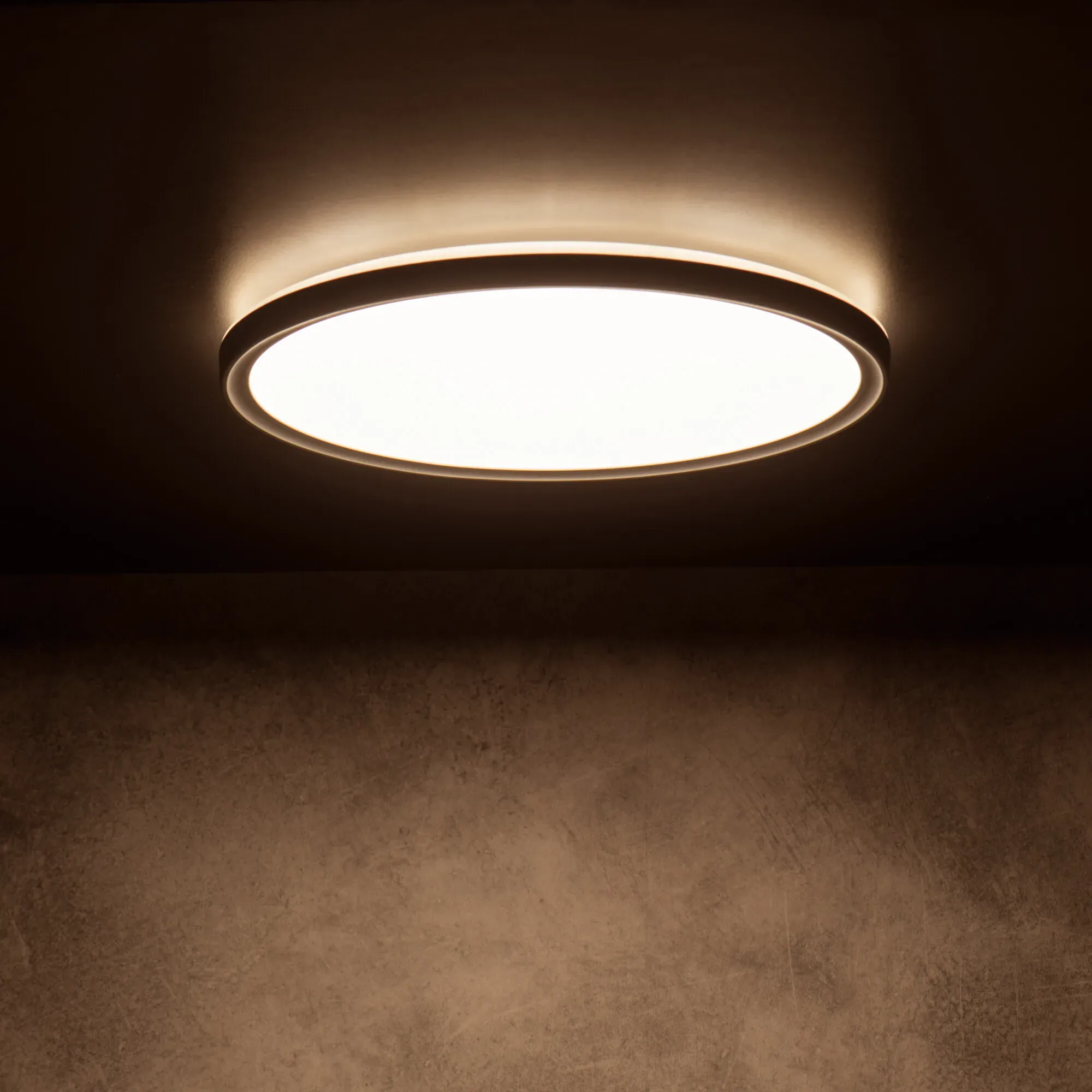 Kanlux miLEDo Deckenleuchte AZPO LED Ø 225 mm 11.8 W IP54 schwarz - CCT Switch
