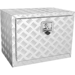 VEVOR Unterboden-Lkw-Box, 610 x 335 x 405 mm Pickup-Aufbewahrungsbox, Aluminium-Werkzeugkasten mit Schloss & Schlüsseln, Wasserdichte Anhänger-Werkzeugkiste für Lkw, Transporter, Anhänger usw.