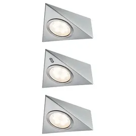 Paulmann LED Unterschrankleuchte Dreieck 3x2,8W 140x110mm 3x170lm 230/12V Eisen gebürstet