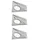 Paulmann LED Unterschrankleuchte Dreieck 3x2,8W 140x110mm 3x170lm 230/12V Eisen gebürstet
