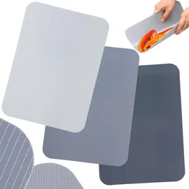 Alpina Schneidebrett-Set Kunststoff 3-tlg. 20 x 28 cm Grau