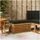 vidaXL Outdoor Hocker Bank Massivholz Akazie schwarz
