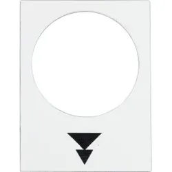 Schneider Electric ZB2BY4953 Bezeichnungsschild, 30x40mm, weiß, Heben, langsam-schnell  - 10 Stück