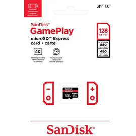 SanDisk GamePlay microSDTM Express-Karte Works with Nintendo SwitchTM 2 128 GB, Speicherkarte, Schwarz