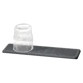 Wenko Abtropfmatte Damon 30 x 0,9 x 8 cm Grau