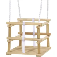 Eichhorn 100004402 - Kinder Gitterschaukel, Outdoor, Sitzfläche 30x30cm, Holz/Kunststoff, verstellbar