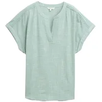 Tom Tailor Damen Loose Fit Bluse, grün, Uni, Gr.