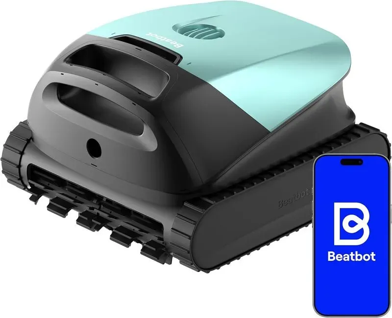 [Neu erschienen!] Beatbot (Modell 2026) Sora 10 kabelloser Pool-Saugroboter, geeignet für eingelassene und Aufstellpools, 25700 LPH Saugleistung, Reinigung von Poolboden/Poolwänden/Wasserlinie/Flachwasserbereich, Andocken an der Wasserlinie, 300 Minuten Laufzeit, Mintgrün