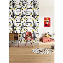 KOMAR Vliestapete »Mickey Mouse Foot Labyrinth«, bunt, glatt