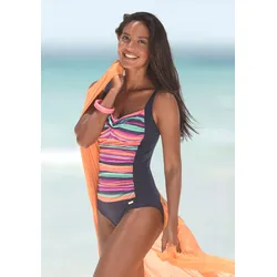 Badeanzug »Rainbow«, mit Vordermieder und Shaping-Effekt, Gr. 42 - Cup C, bunt-gestreift, , 214921-42 Cup C