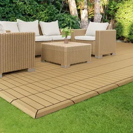 ML-Design WPC Abschlussleiste 38 x 2 x 7,5 cm braun