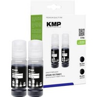 KMP Nachfülltinte ersetzt Epson 105, T00Q1, Kompatibel 2er-Pack Schwarz E186 1643,0001