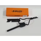HALLER Feuerstahl + Zentimetermaß Schraubendreher BW Outdoor Survival Tool Black