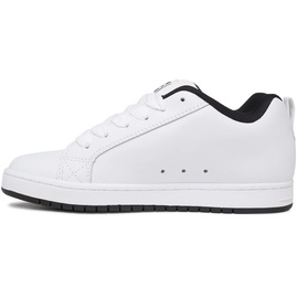 DC Shoes Court Graffik Skate Shoe, White Black Black, 46 EU