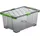 Rotho Evo Total Aufbewahrungsbox 44l mit Deckel grau/grün
