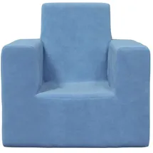 vidaXL Kindersofa vidaXL blau weich Plüsch