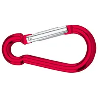 Dörner + Helmer Karabinerhaken Aluminium Rot