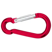 Dörner + Helmer Karabinerhaken Aluminium Rot