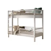 58 aufm Kessel Etagenbett Keeley 90 x 200 cm Buche massiv lackiert weiß
