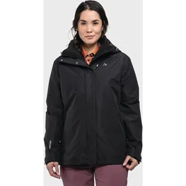 Schöffel 3in1 Jacket Style Okere WMS, wasserdichte, atmungsaktive Outdoorjacke mit herausnehmbarer Fleecejacke, blk, 34