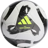 Adidas Tiro League Artificial Ground Football, white/black/iron met./solar yellow 5