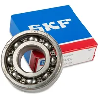 SKF Rillenkugellager 6204 ID 20 mm AD 47 mm Breite 14 mm