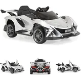 Moni Kinder Elektroauto Flash metallic silber (12 V)