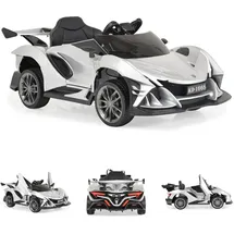 Moni Kinder Elektroauto Flash metallic silber (12 V)