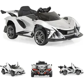 Moni Kinder Elektroauto Flash metallic silber (12 V)