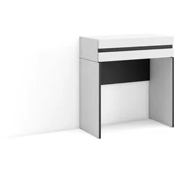 SKRAUT HOME Flurkonsole, Konsole für den Eingangsbereich, Flurmöbel, 70x35x75 cm, Mit Schublade, Mit Stauraum, Moderner Stil, Weiß - 479_1