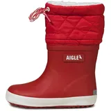 Aigle Unisex Kinder Giboulee 2Rain Boot, Rouge Blanc, 11.5 UK Child - 30 EU