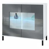 Vladon Kommode, Grau, 92.5x83.5x35 cm, Wohnzimmer, Kommoden & Sideboards,