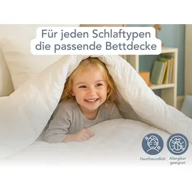 XDream leichte Bettdecke | 135 x 200 cm | dünne Sommerdecke | XDREAM Pure | Weiß