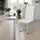 Tectake tectake® Schwingstühle Kunstleder 2er Setweiß