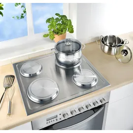 Wenko Abdeckplatte Edelstahl 4er Set