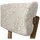 Woood Barhocker Udar - Melange-Stoff Natur, Gestell Braun