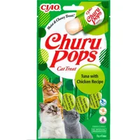 INABA Churu Pops Tuna & Chicken 4x15g mit Thunfisch